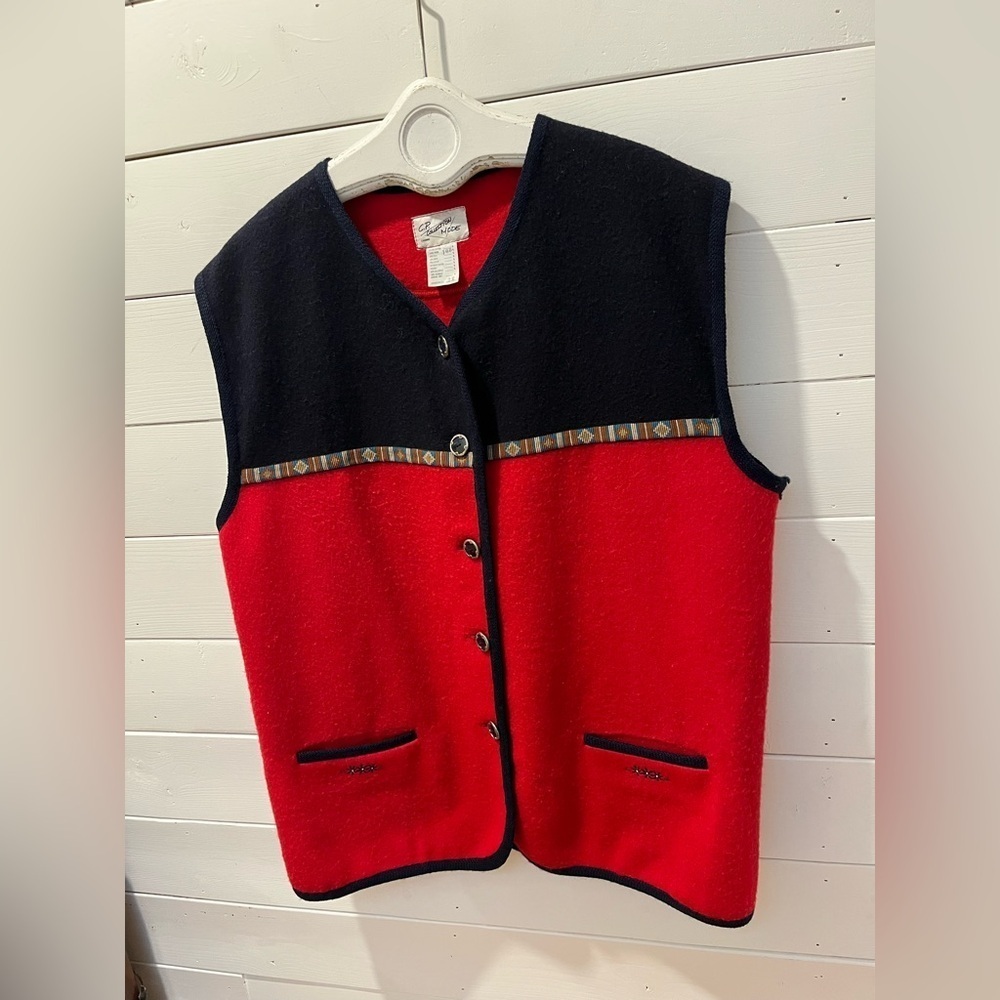 Vintage C.P. Collection Mode Wool Vest – Size 2X - Picture 7 of 8